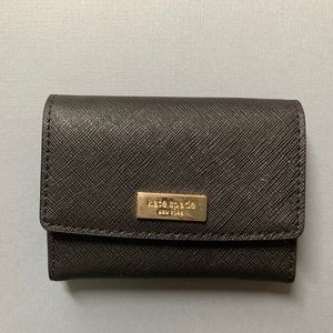 Kate Spade Black Saffiano Card Case